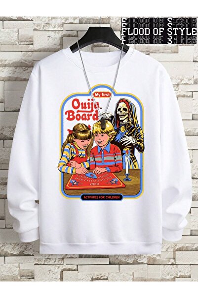 Flood Of Style Hip Hop Harajuku Vintage Style Primul meu imprimeu pe tabla Ouija alb