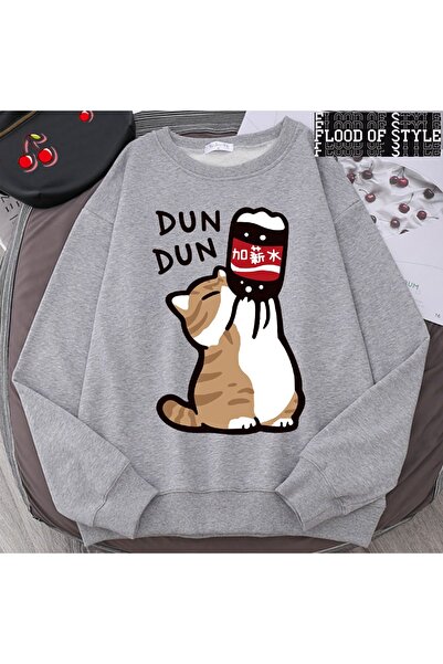 Flood Of Style Hip Hop Harajuku Stil vintage Creșterea salarilor Fun pisică D...