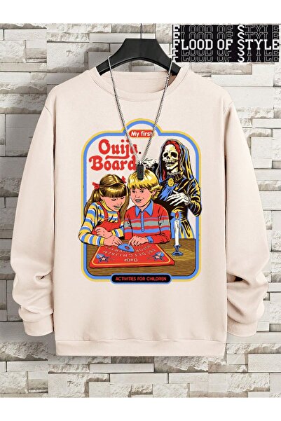 Flood Of Style Hip Hop Harajuku Vintage Style Primul meu imprimeu pe tabla Ouija Bej