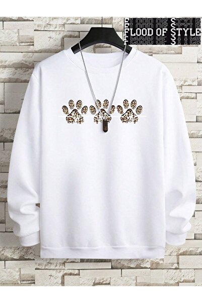 Flood Of Style مجموعة من 3 قطع من هيب هوب هاراجوكو بنمط عتيق بطبعة مخلب قطة ا...