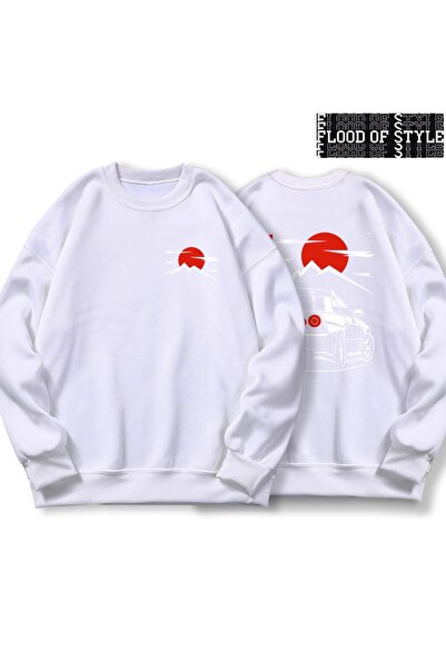 Flood Of Style Hip Hop Harajuku Stil Vintage Cultură auto Gtr Alb