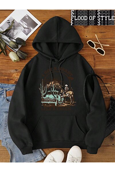 Flood Of Style Хип-хоп Хараджуку винтидж стил 0I има сърце като камион Черно