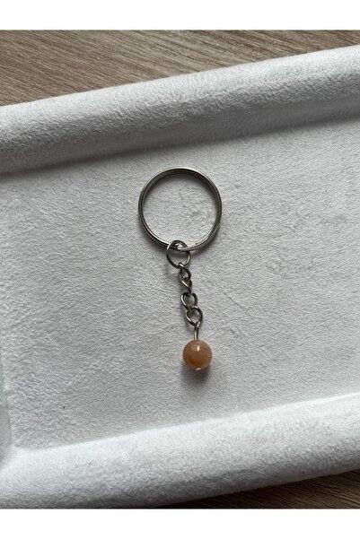 Pel Design Breloc din argint cu piatră solară de 8 mm