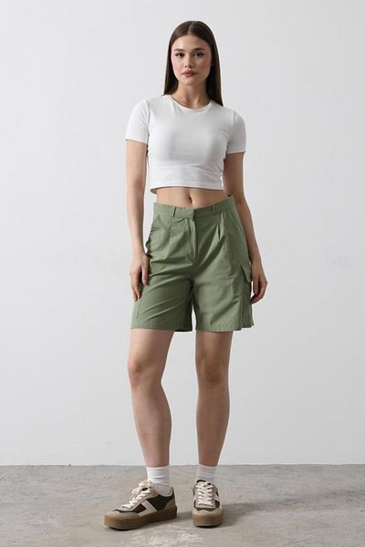 TUA MODA Tua Moda Cargo Pocket Shorts - Khaki