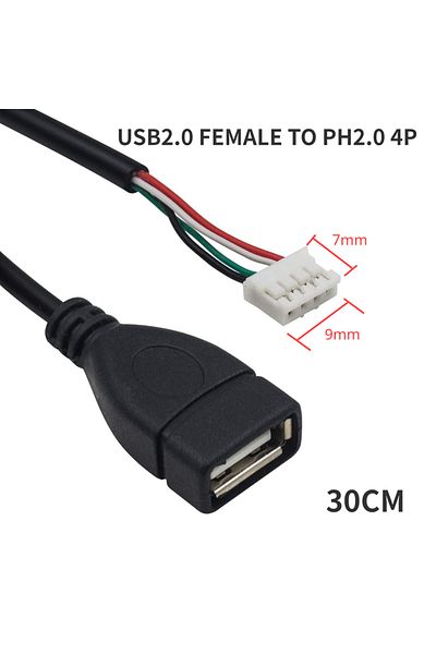 Choice Female to 4P PH2.0 USB to 4P xh2.54 cable USB to 4P MX1.25 USB to PH2.0  USB USB2.0 Female/ Male Cab