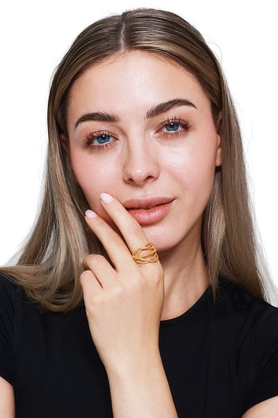 Heideman Ring Damen Arcus Goldfarben Sportlich, Elegant