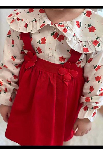 Ponçik tekstil 100% Cotton Special Design Dress Including Shirt and Buckle