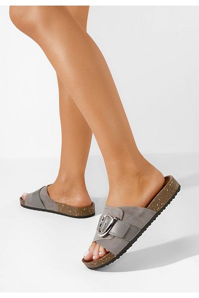 B T Shoes Papuci dama Isabelle gri