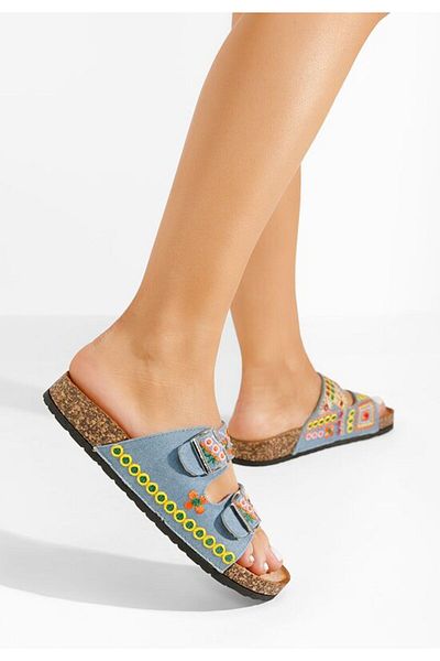 B T Shoes Papuci dama Jeanette denim