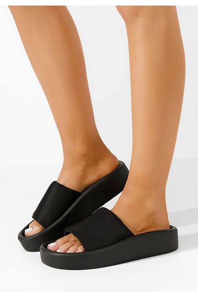 B T Shoes Papuci plaja dama Teneres negri