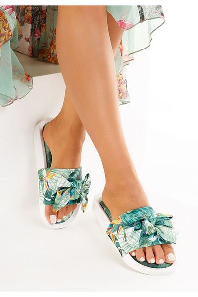 B T Shoes Papuci dama Campoline verzi