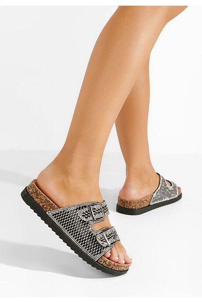B T Shoes Amarissa V2 black flat slippers