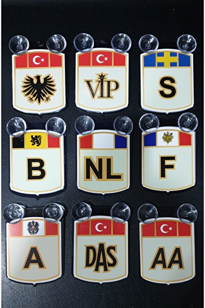 Yalova Oto Aksesuar Etiketçilere özel pleksi harfler kaliteli resimlik 9 lu set