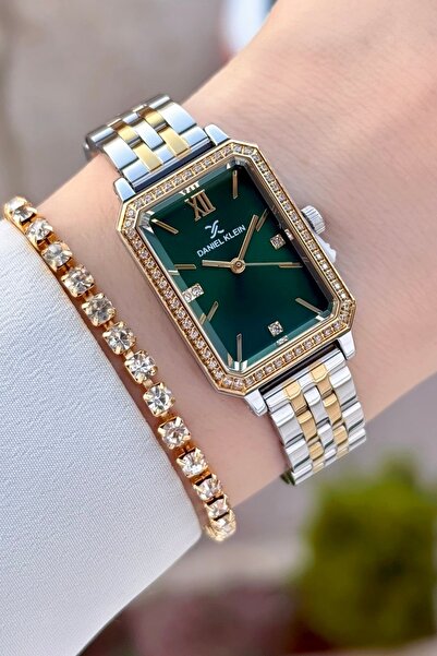 Daniel Klein Kadranı Yeşil Kordonu Sarı Gri Renk Ayarlanabilir Kordonlu Kadın...