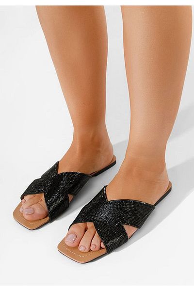 B T Shoes Elegant women's slippers Reya black
