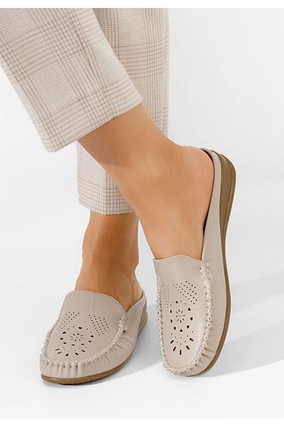 B T Shoes Saboti dama Vesturia bej