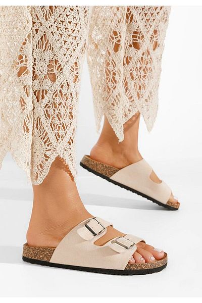 B T Shoes Papuci dama Evet bej