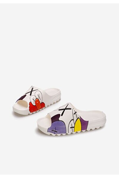 B T Shoes Lomita women's white beach slippers