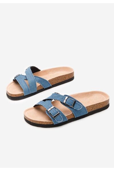 B T Shoes Papuci dama Viriana denim