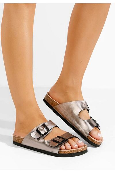 B T Shoes Papuci dama Vanasia bronz