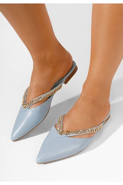 B T Shoes Saboti cu lant Andranie albastri