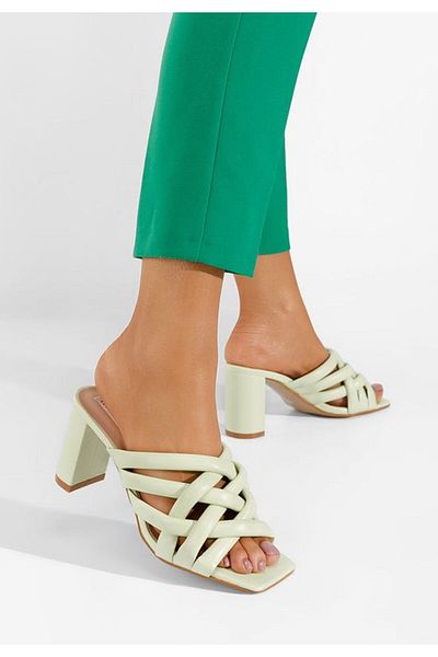 B T Shoes Elegant women's slippers Irola green