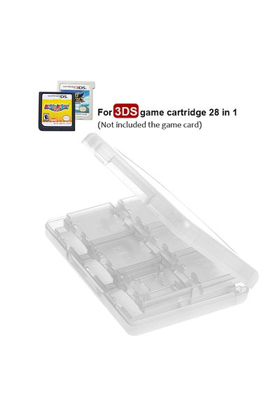 Choice For NDS 3DS White DATA FROG 28 In 1 Portable Game Cards Storage Hard Case for Nintendo NEW 3DS / 3DS