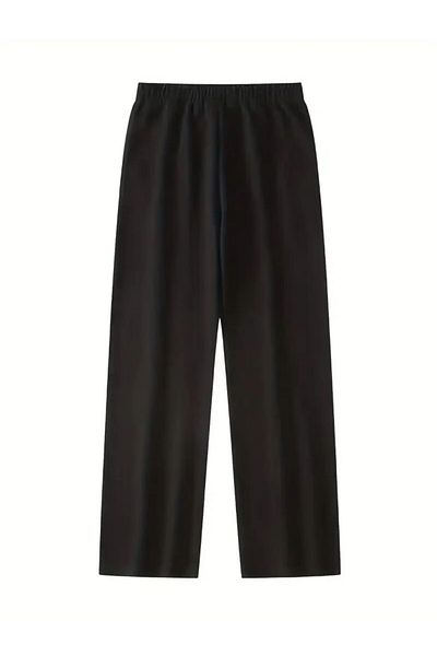 GERLAY Men's Black Straight Leg Sweatpants