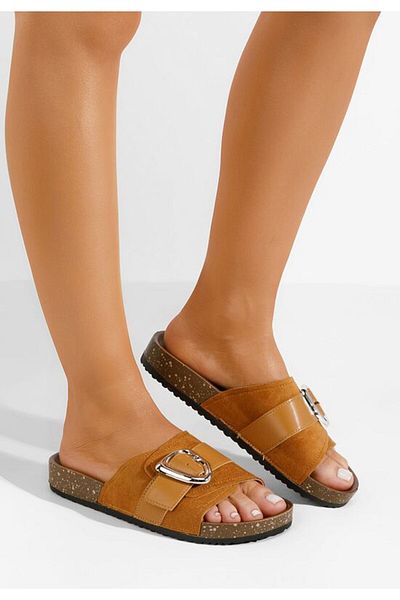 B T Shoes Papuci dama Isabelle camel