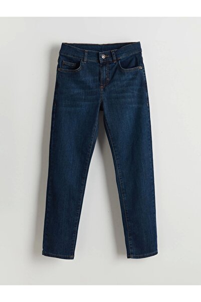 LC Waikiki LCW Kids ΜΑΥΡΟ Παντελόνι Τζιν για Αγόρια με Ρυθμιζόμενη Ελαστική Μέση