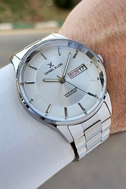 Daniel Klein Gri Renk Ayarlanabilir Kordonlu Takvim Ve Gün Fonksiyonlu 44 Mm ...