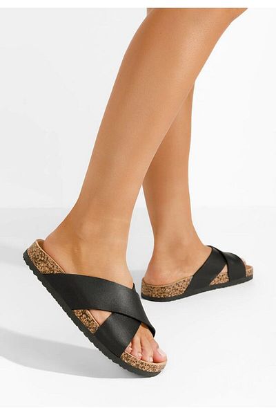 B T Shoes Damada women's slippers, black