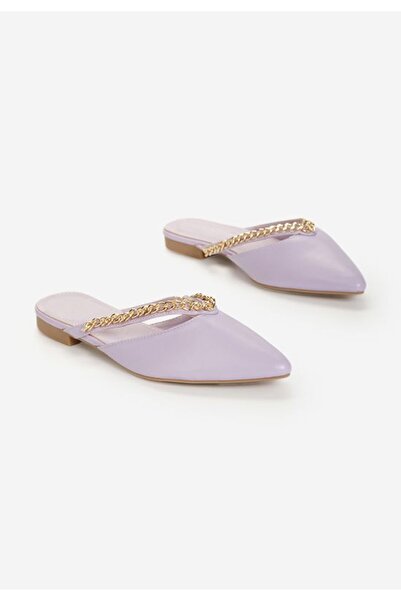 B T Shoes Saboti cu lant Andranie mov