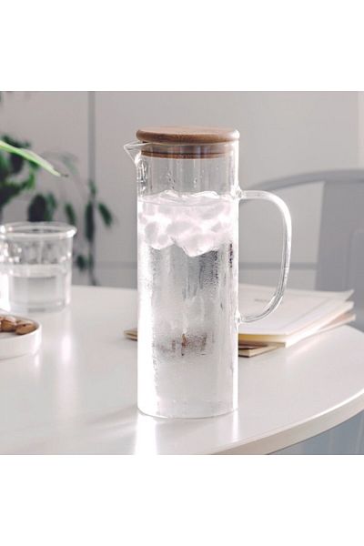 Lacor Borosilicate glass carafe for drinks, Sea, 1 liter