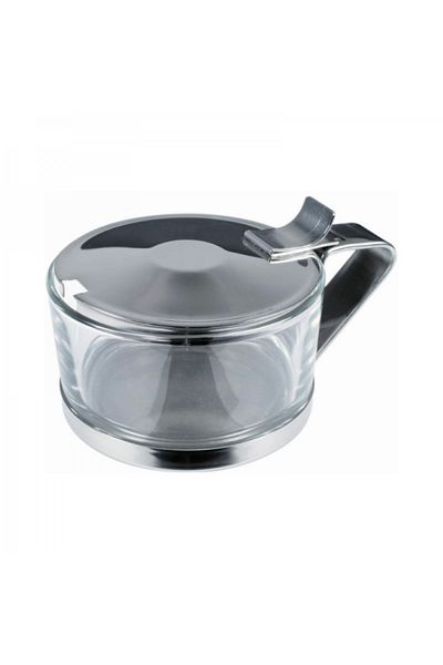 ILSA Stainless steel and glass bowl for cheese and parmesan, 100 g