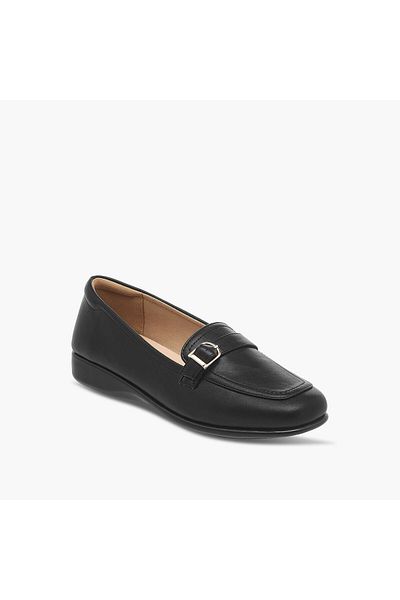 Paprika Solid Slip-On Loafers with Metal Accent