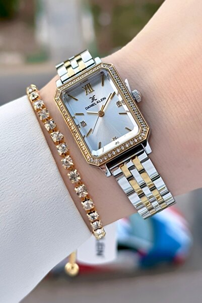 Daniel Klein Gold Gümüş Renk Kadın Kol Saati Ve Bileklik