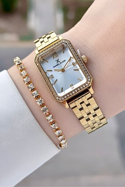 Daniel Klein Gold Renk Kadın Kol Saati Ve Bileklik