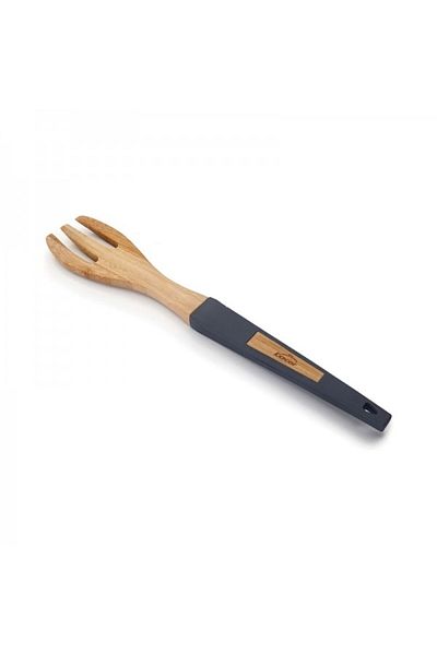 Lacor Bamboo salad serving spoon and fork set, Natura Grey, 32 cm