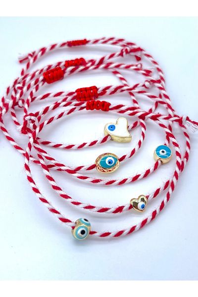 Concept HuBuTU Gelatinous Martenitska Wish and Luck Bracelet with Gift Card (5 Pieces)