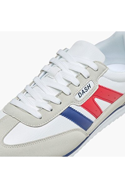 Dash Dash Logo Detail Sports Shoes with Lace-Up Closure