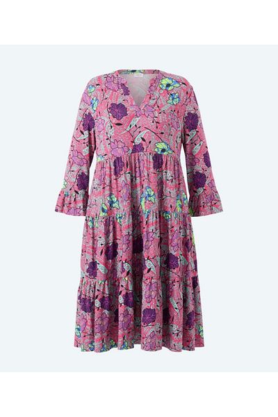 MODA Patterned Oversize Floral Dress