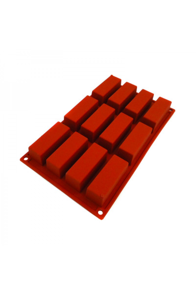 Lacor Silicone mold with 12 rectangular cavities, PastryFlex