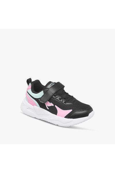 Kangaroos Girls' Logo Detail Sports Shoes with Hook and Loop Closure