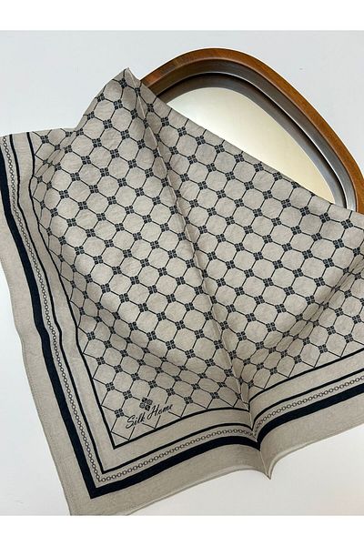 Silk Home Monogram Pattern Olinda Scarf