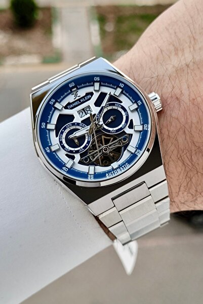 Daniel Klein Kadranı Lacivert Kordonu Gümüş Renk Göstergeleri Aktif Otomatik ...