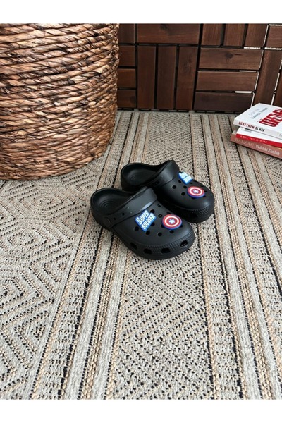 Behtah Kundura Детски сандали Jibbitz унисекс със смесени декорации - Ежедневни чехли за балкон, градина, плаж, басейн край морето