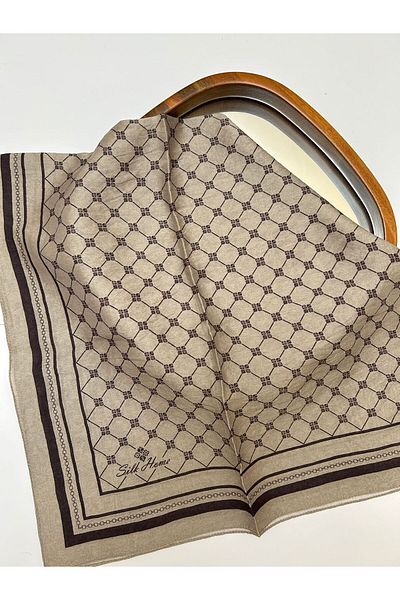 Silk Home Monogram Pattern Olinda Scarf