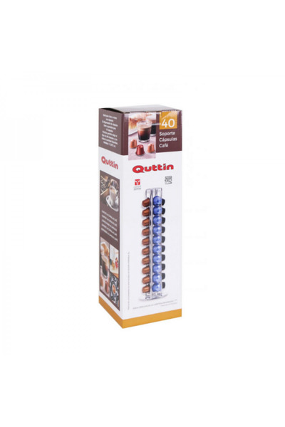 Viejo Valle Rotating stainless steel holder for Nespresso capsules, 11.5x37 cm