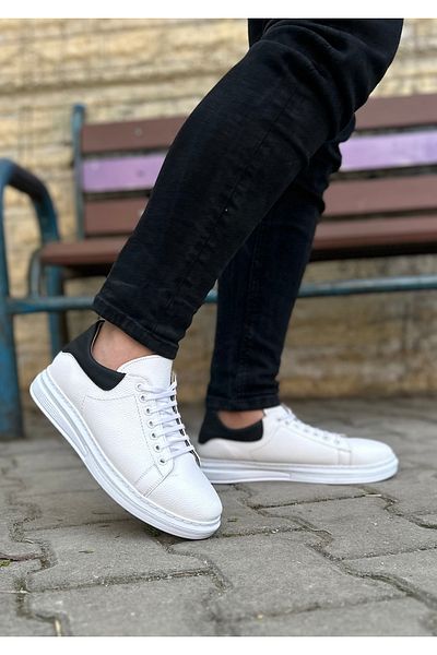 Bonjey Ανδρικά παπούτσια casual από συνθετικό δέρμα με λευκό δέρμα από καουτσούκ